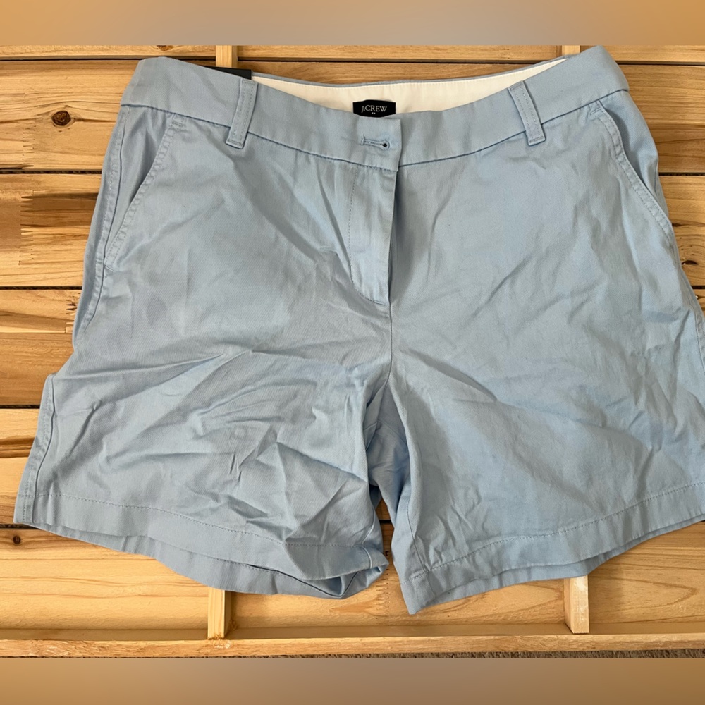 J. Crew Factory Blue Flat Front Shorts